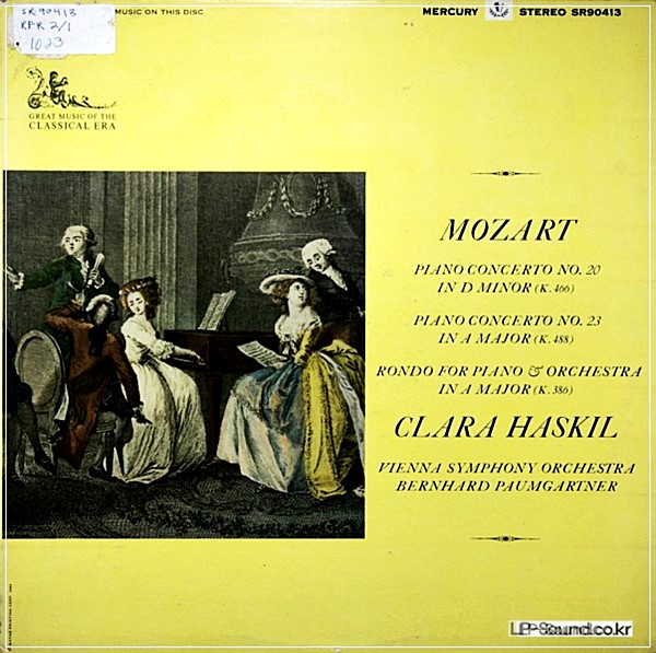 MOZART PIANO CONCERTOCLARA HASKIL MRCURY SR 90413