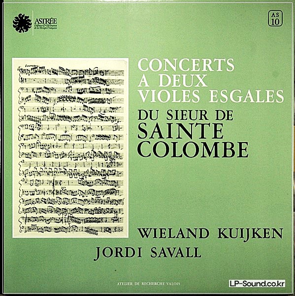 CONCERTS A DEUX VIOLES ESGALES - SAINTE COLOMBE  ASTREE AS 10