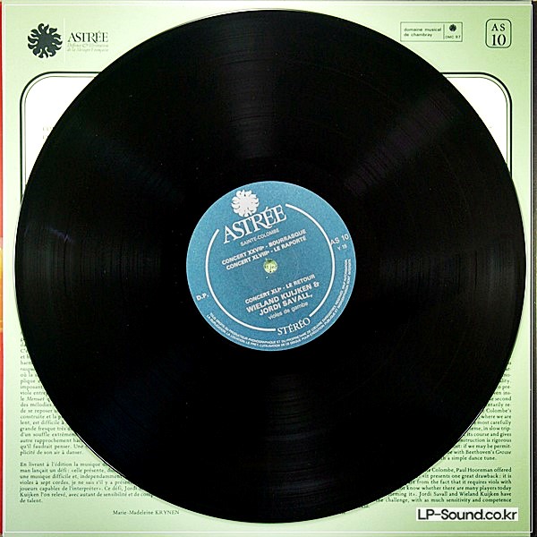 CONCERTS A DEUX VIOLES ESGALES - SAINTE COLOMBE  ASTREE AS 10