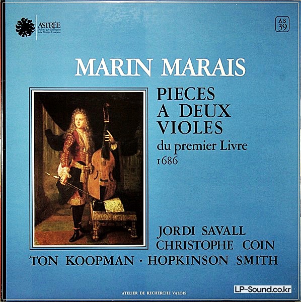 JORDI SAVALL - MARIN MARAIS PIECES A DEUX VIOLE  ASTREE AS 39