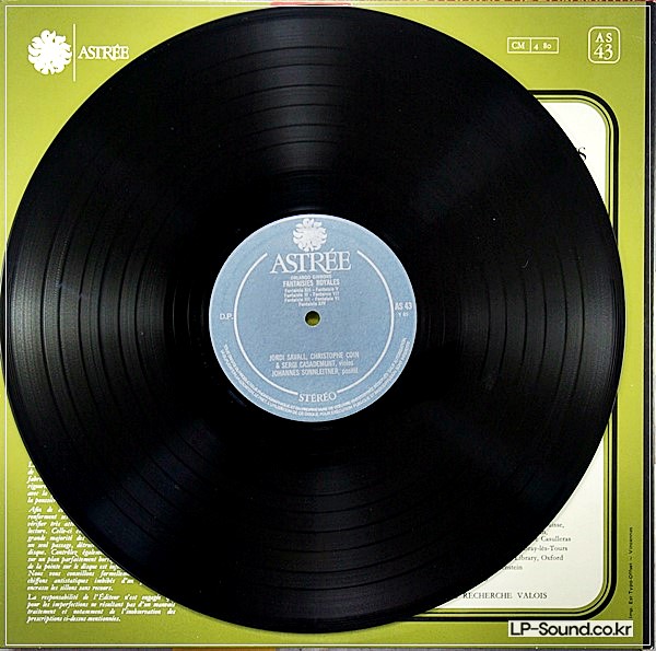 GIBBONS FANTAISIES ROYALES JORDI SAVALL ASTREE AS 43