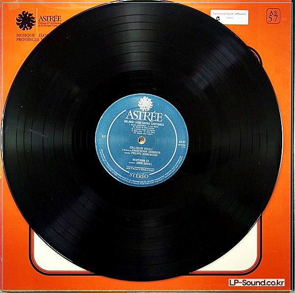 JORDI SAVALL - HESPERION XX / ORLANDI LASSI SACRAE CANTIONES / ASTREE AS 57