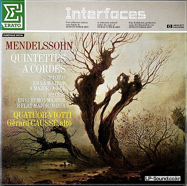 MENDELSSOHN STRING QUINTETS QUATUOR VIOTTI GERARD CAUSSE ALTO ERATO NUM75094