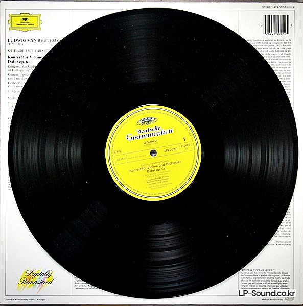 BEETHOVEN FERRAS, KARAJAN  VIOLIN CONCERTO / KING STEPHEN OVERTURE