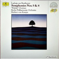 BEETHOVEN NO.5&8  FIDELIO OVERTURE  BERLIN KARAJAN CALLERIA 419051-1