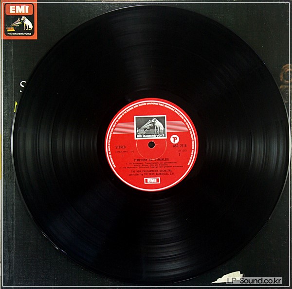 MAHLER SYMPHONY 5 BARBIROLLI RUCKERT SONGS BAKER ASD 2518/9 2LP