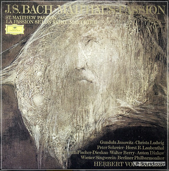 BACH - MATTHAUS-PASSION KARAJAN / LUDWIG - 4 LP  BOX SET DG 2720 070