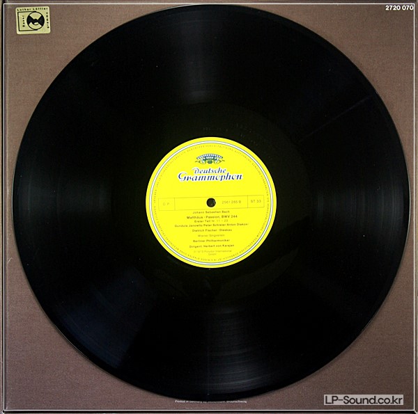 BACH - MATTHAUS-PASSION KARAJAN / LUDWIG - 4 LP  BOX SET DG 2720 070