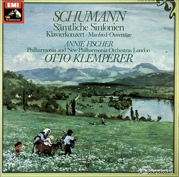 SCHUMANN 4 SYMPHONIES, PC ANNIE FISCHER KLEMPERER 3-LP-BOX