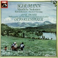 SCHUMANN 4 SYMPHONIES, PC ANNIE FISCHER KLEMPERER 3-LP-BOX