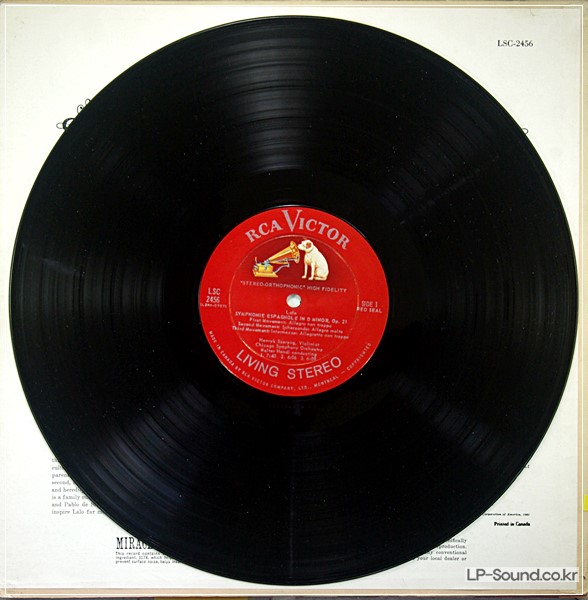 SZERYNG, LALO SYMPHONIE ESPAGNOLE, HENDL, CHICAGO SYMPHONY LSC 2456