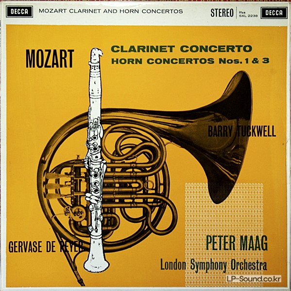 MOZART CLARINET & HORN CONCERTOS PEYER - MAAG - DECCA SXL 2238
