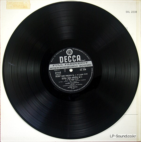 MOZART CLARINET & HORN CONCERTOS PEYER - MAAG - DECCA SXL 2238