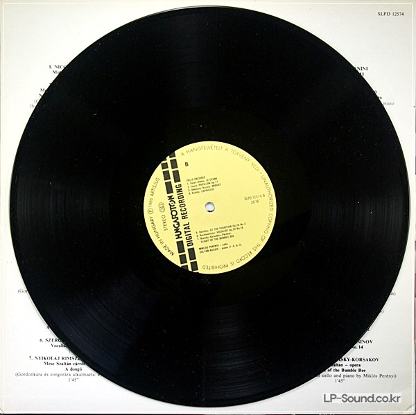 CELLO ENCORES MIKLOS PERENYI ZOLTAN HUNGARATON SLPD 12574