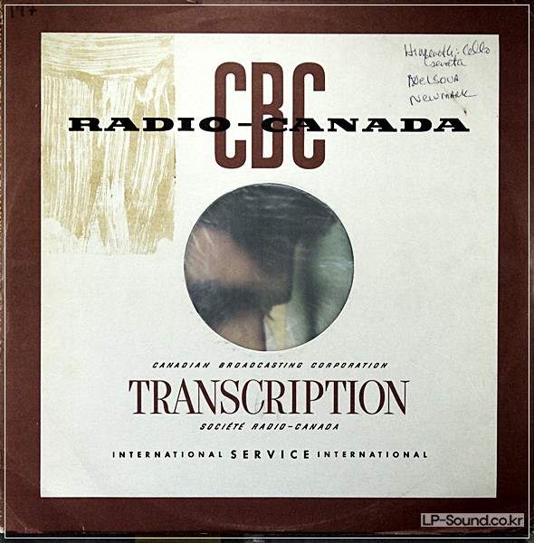 ZARA NELSOVA SONATA FOR CELLO & PIANO HINDEMITH CBC TRANSCRIPTION RARE