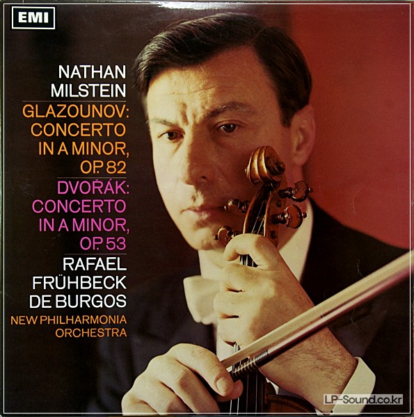 DVORAK / GLAZOUNOV: VIOLIN CTOS NATHAN MILSTEIN HMV ASD 2365 S/C ED1