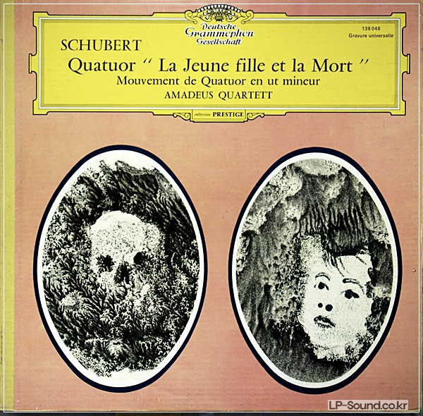 SCHUBERT STRING QUARTET AMADEUS RED TAB DGG LP 138 048