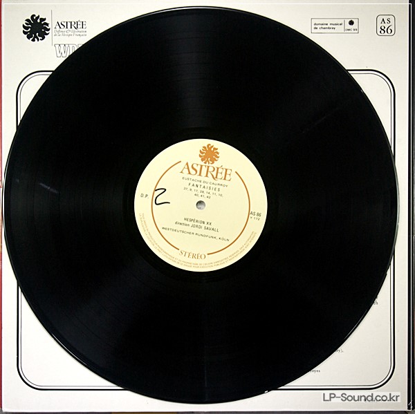 JORDI SAVALL, HESPERION XX ,CAURROY FRENCH LP ASTREE 86