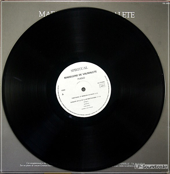 MADELEINE DE VALMALETE -PLAY BACH BEETHOVEN - SPIRITUAL 1002