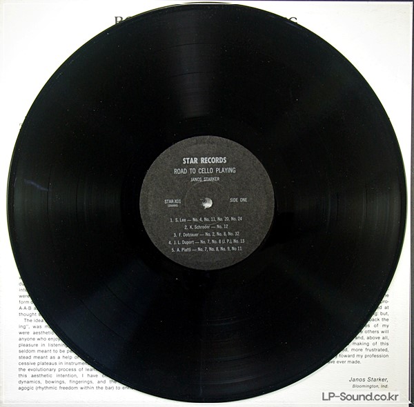 STARKER-ROAD TO CELLO PLAYING STAR LP X01