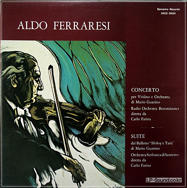 ALDO FERRARESI GUARINO VIOLIN CONCERTO ITALY SANREMO 2LP