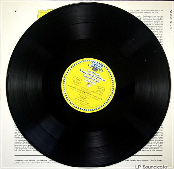 DVORAK RAVEL TZIGANE PEINEMANN DGG 139 120 SLPM