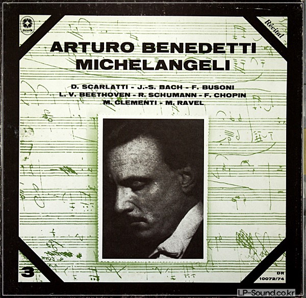 ARTURO BENEDETTI MICHELANGELI–RECITAL  DR 10072-74  3LP BOX