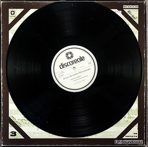 ARTURO BENEDETTI MICHELANGELI–RECITAL  DR 10072-74  3LP BOX