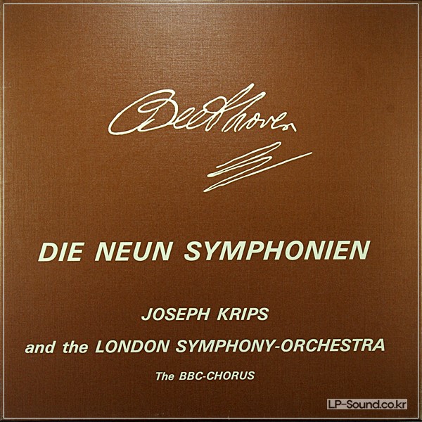 BEETHOVEN 9 SYMPHONIES KRIPS PRIVATE KAT-76001 7LP BOX STEREO