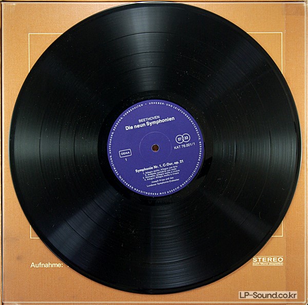 BEETHOVEN 9 SYMPHONIES KRIPS PRIVATE KAT-76001 7LP BOX STEREO