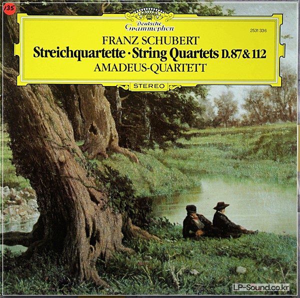 SCHUBERT STRING QUARTETS D87 & 112  AMADEUS QUARTET DG 2531 336