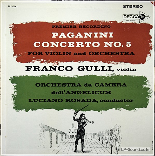 FRANCO GULLI / PAGANINI VIOLIN CONCERTO NO.5 / DECCA STEREO DL 710081