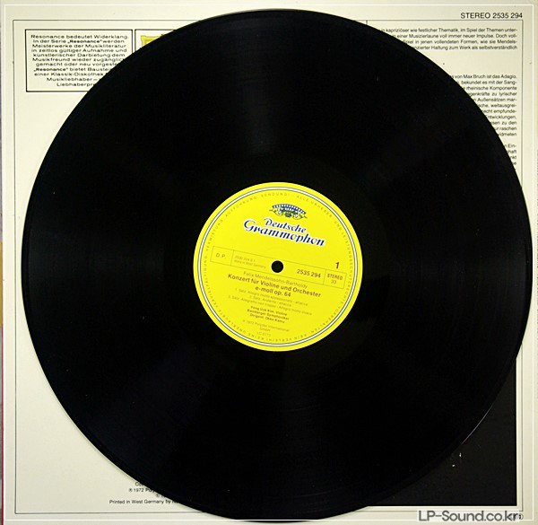 BRUCH MENDELSSOHN VIOLIN CONCERTOS KIM KAMU DGG 2535 294