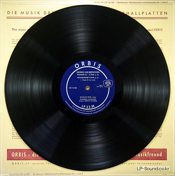 BEETHOVEN VIOLIN CONCERTO  ROMANZE  ORBIS GIMPEL CX16 150