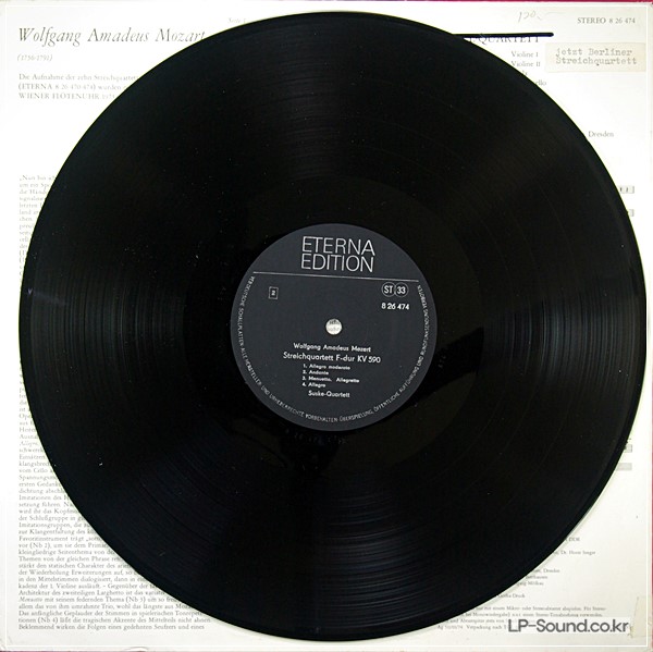 MOZART / SUSKE QUARTETT / STRING QUARTETS K.589 & 590 / ETERNA 8 26 474