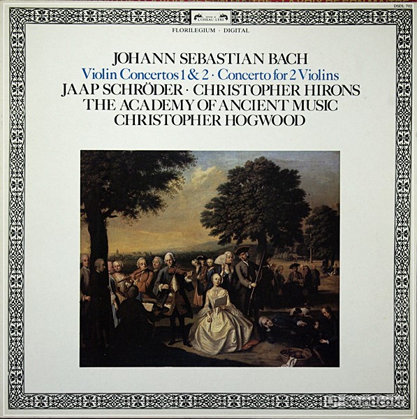 BACH VIOLIN CONCERTOS HOGWOODL'OISEAU- LYRE DIGITAL LP DSDL-702