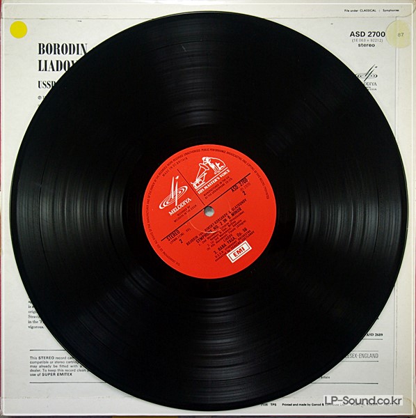 BORODIN SYMPHONY NO.2 LIADOV BABAYAGA   SVETLANOV ASD 2700