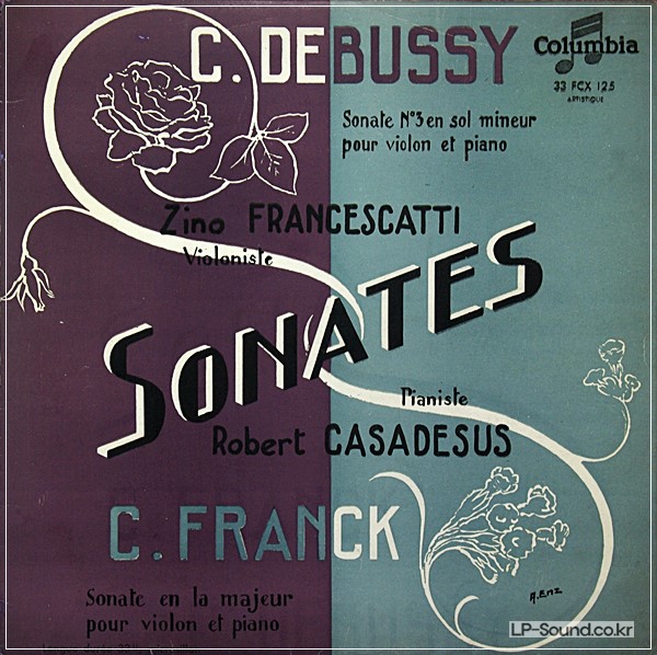 DEBUSSY - FRANCK / FRANCESCATTI & CASADESUS / SONATES   COLUMBIA 33 FCX 125