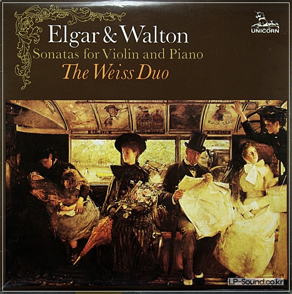 ELGAR / WALTON - SONATAS FOR VIOLIN & PIANO LP, THE WEISS DUO, UNICORN RHS 341