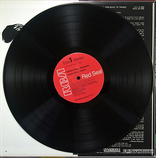 HEIFETZ GERSHWIN BROOKS SMITH RCA LIVING STEREO  LSC-2856
