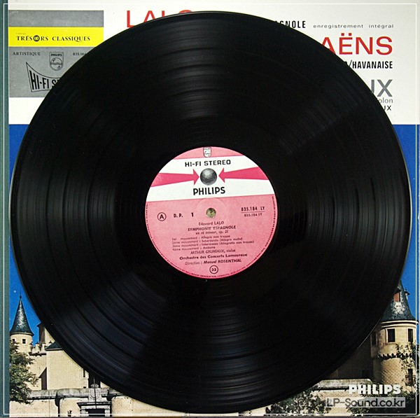 LALO / SAINT SAENS FRENCH  ARTHUR GRUMIAUX   PHILIPS 835.184 LY