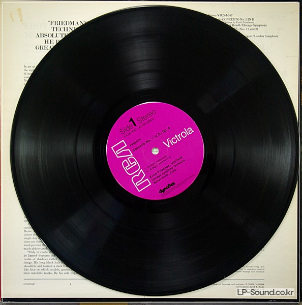 PAGANINI CONCERTO NO.1 WIENLAWSKI FRIEDMAN RCA VICS 1647