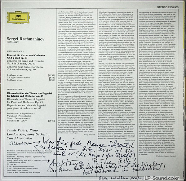 SERGEI RACHMANINOV - 4. KLAVIERKONZERT • PIANO CONCERTO NO.4 /