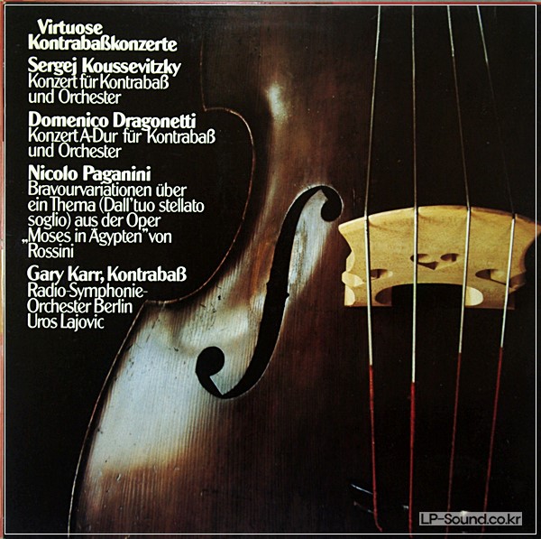 GARY KARR VIRTUOSE KONTRABAßKONZERTE SCHWANN LP DOUBLE-BASS KONTRABAß