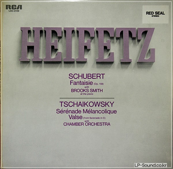 SCHUBERT / TSCHAIKOVSKY / VIOLIN - HEIFETZ / RCA LSC-3109 STEREO