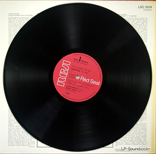 SCHUBERT / TSCHAIKOVSKY / VIOLIN - HEIFETZ / RCA LSC-3109 STEREO