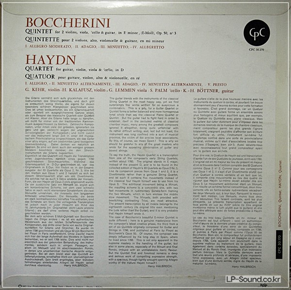HAYDN BOCCHERINI GUITAR QUARTRT  CPC 30.170
