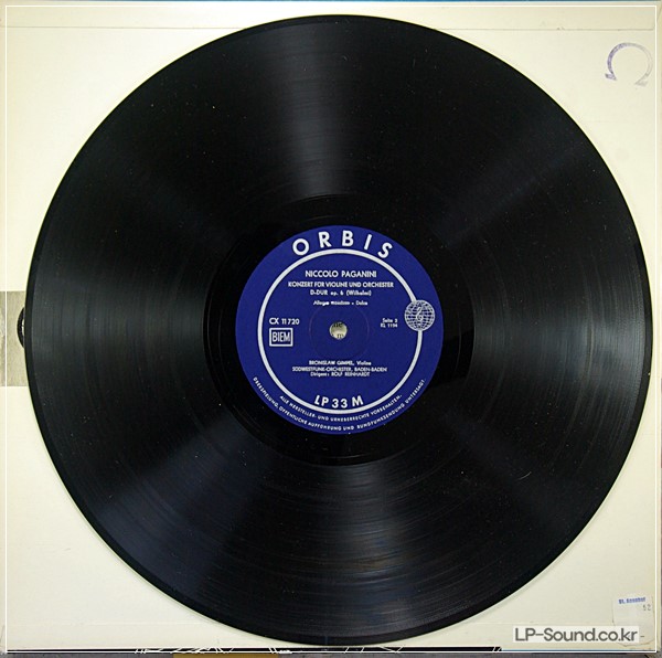 BRONISLAW GIMPEL, VIOLIN: BRUCH, PAGANINI ORBIS 11 720