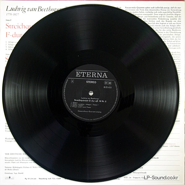 BEETHOVEN OP18  NO.1/2 SUSKE GEWANDHAUS QUARTET 8 25 655