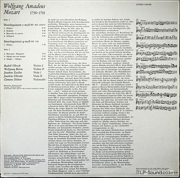 MOZART K406+516 ULBRICH-QAURT ETETERNA 8 26 068
